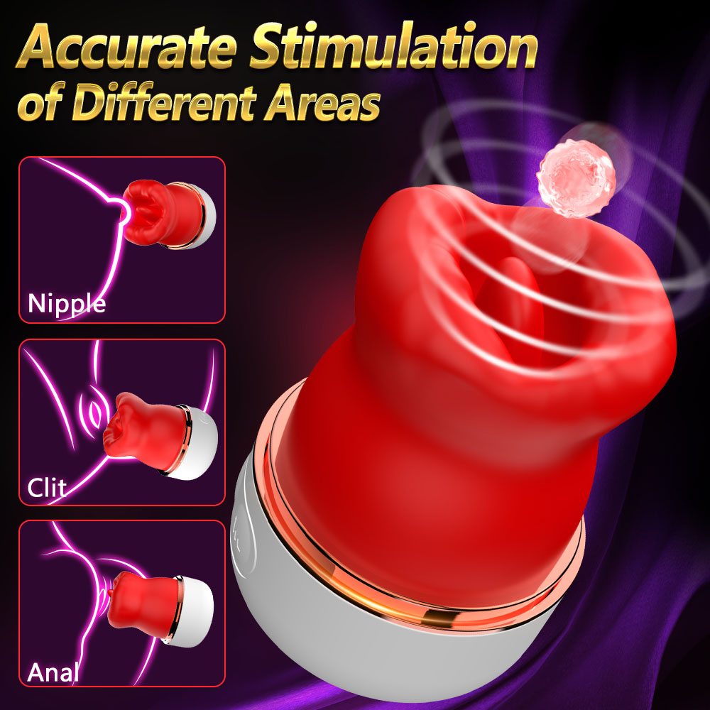 Dibe New Sucking and Licking Vibrator with 10 Powerful Vibration Modes -