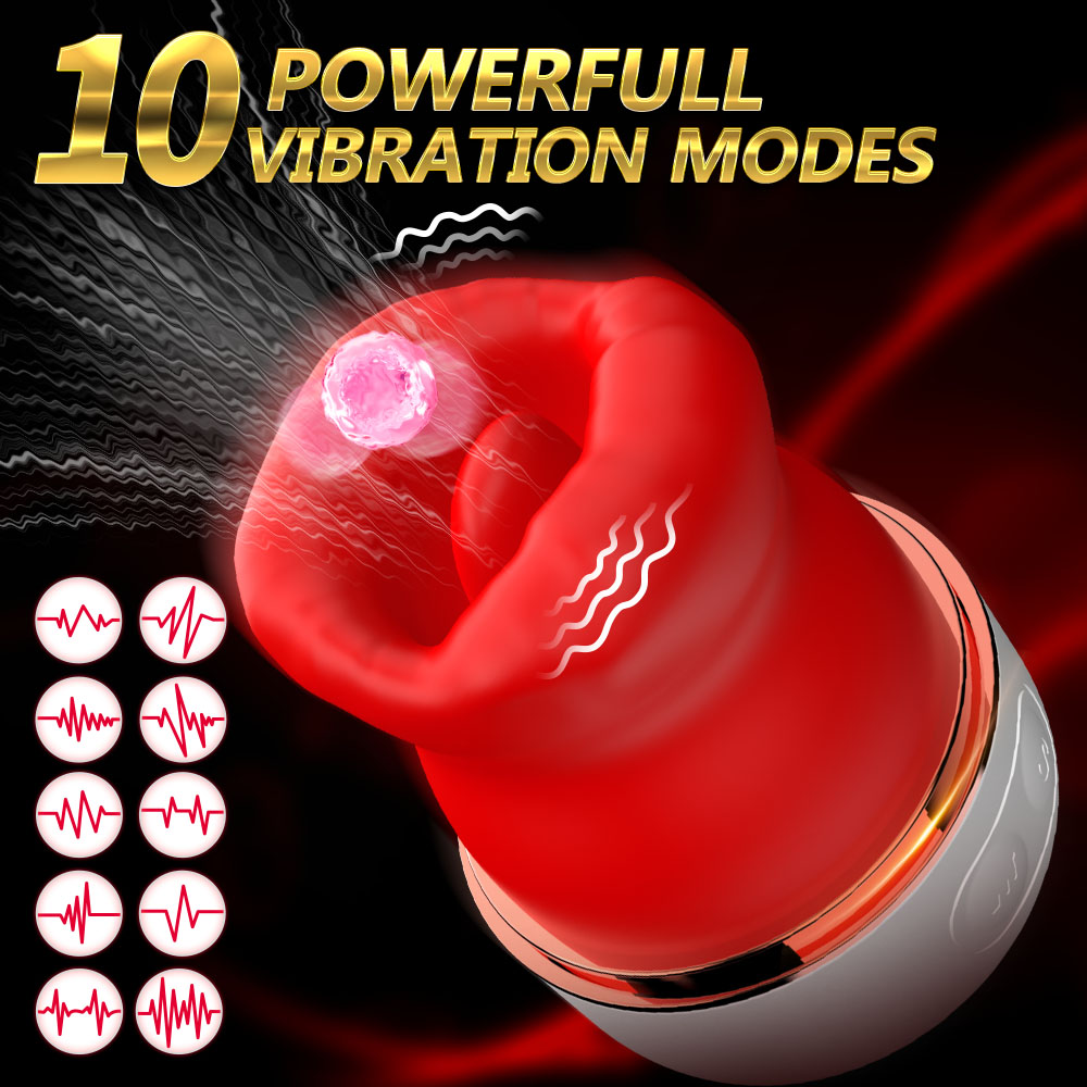 Dibe New Sucking and Licking Vibrator with 10 Powerful Vibration Modes -